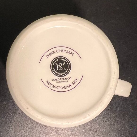 Stylish Letter “K” Initial or Monogram Floral Ceramic Mug by Modern Expressions - Picture 6 of 7